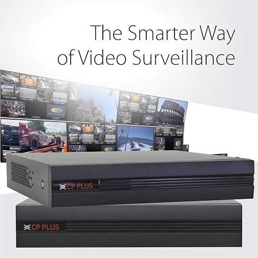 CP Plus 8Ch. Network Video Recorder, Instastream/H.265/Smart H.264+ Compression, Up to 8MP Resolution, Support 1 SATA HDDs up to 8TB Each, 2 USB Ports, Motion Detection [CP-UNR-108F1]