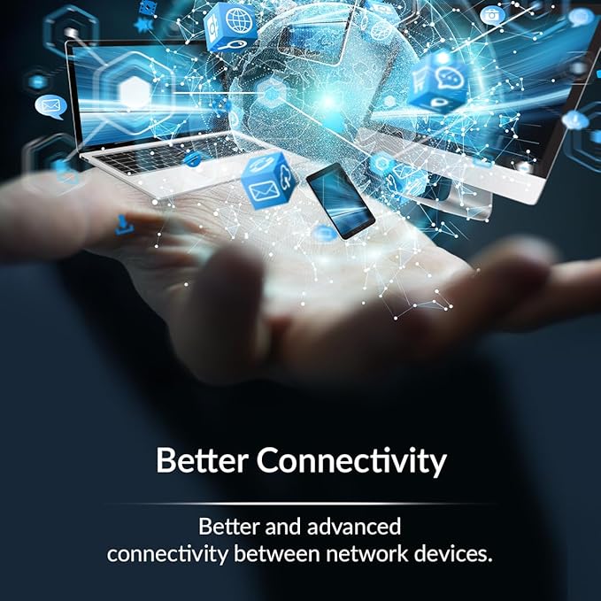 CP PLUS 8 Port PoE + 2 Uplink Port CP-ANW-HPU8H2-N12 PoE Switch with High Data Transfer , PoE watchdog AI Function thumbnail 7